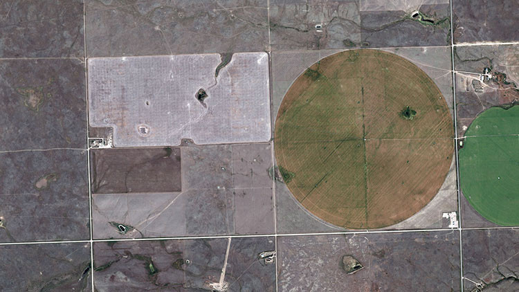A detail of a provincial geospatial map showing geographic boundaries in northcentral Alberta.