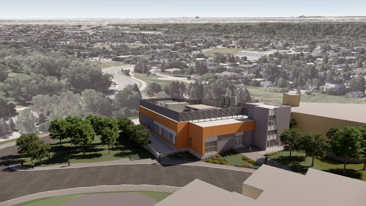 3D draft of the new Calgary Radiopharmaceutical Centre.