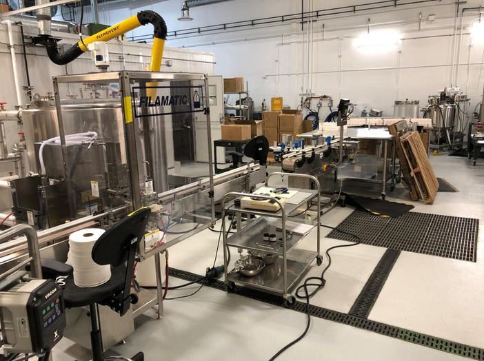 Photo of a Filling and Labeling Line-for scale-up manufacturing processes