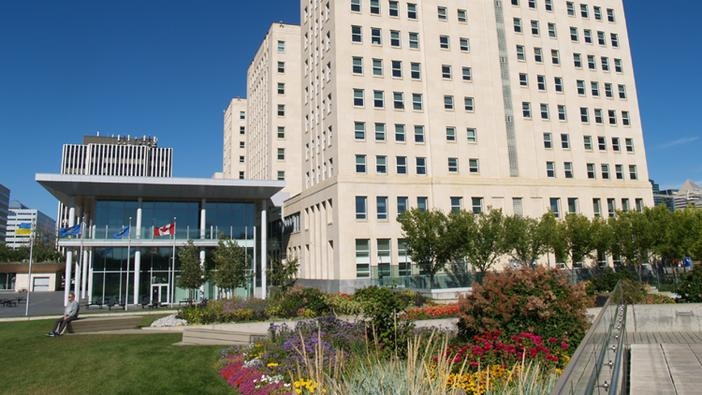 Photo of Queen Elizabeth II Building south side garden