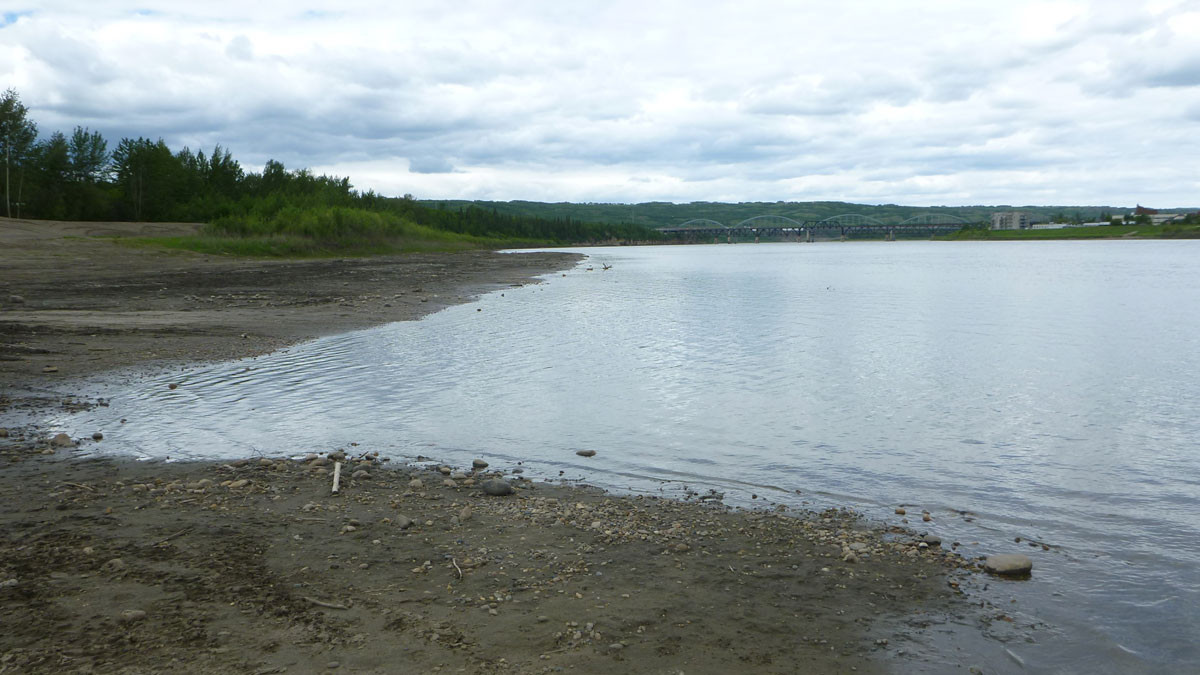 Peace River from the Lower West Peace boat launch
