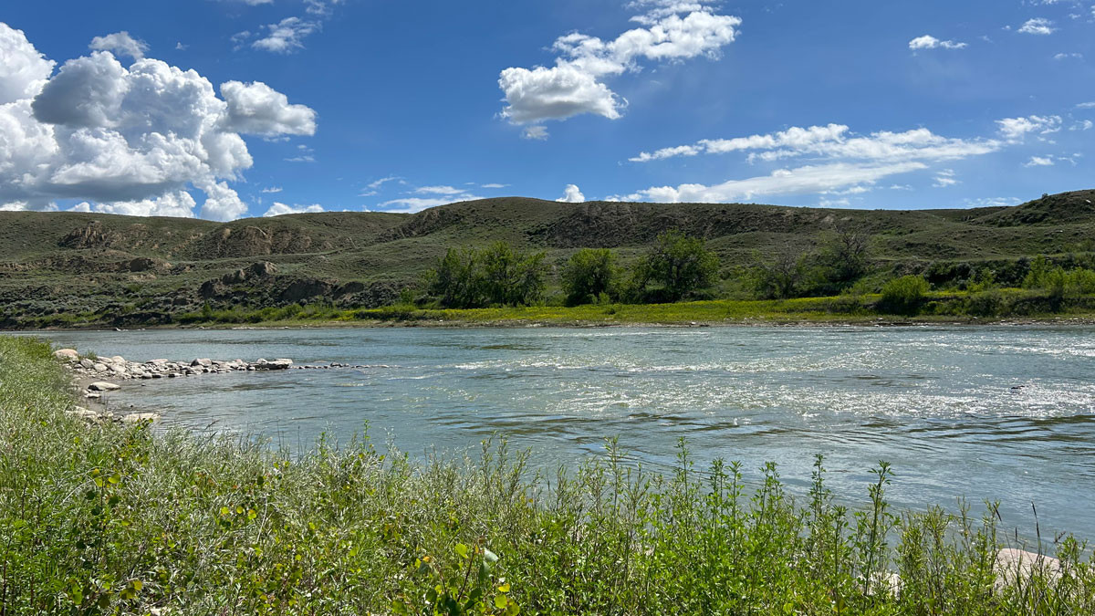 South Saskatchewan River west of Medicine Hat