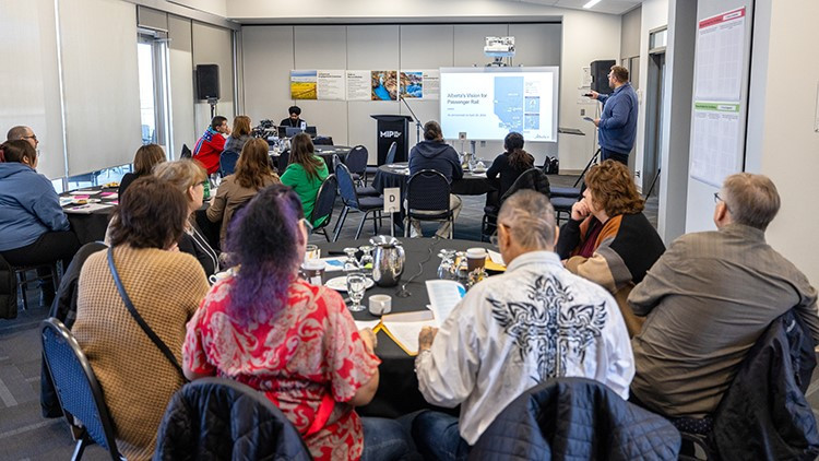 Passenger rail engagement Indigenous roundtable in Fort McMurray, March 21, 2025
