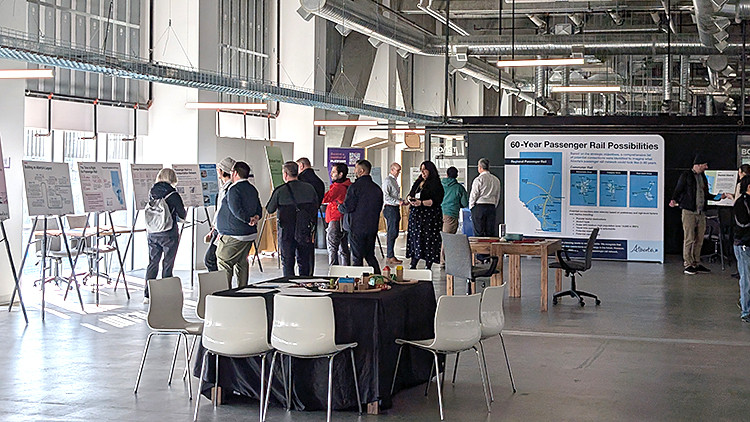Passenger rail engagement public open house in Calgary, March 10, 2025