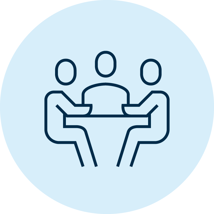 icon of people meeting 