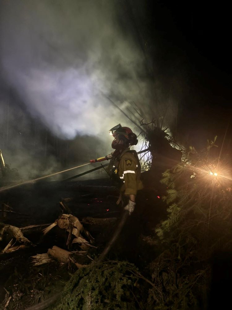 firefighting at night