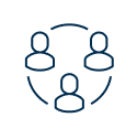 Icon of a group of people.