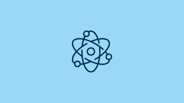 Icon of an atom with a nucleus and three orbiting electrons.