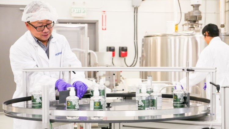 Photo of of people working in the Bio Processing Innovation Centre