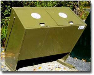 Bear-resistant garbage bin