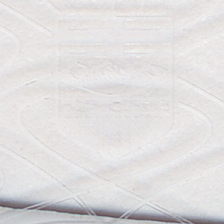 Close-up of Alberta shield on licence plate