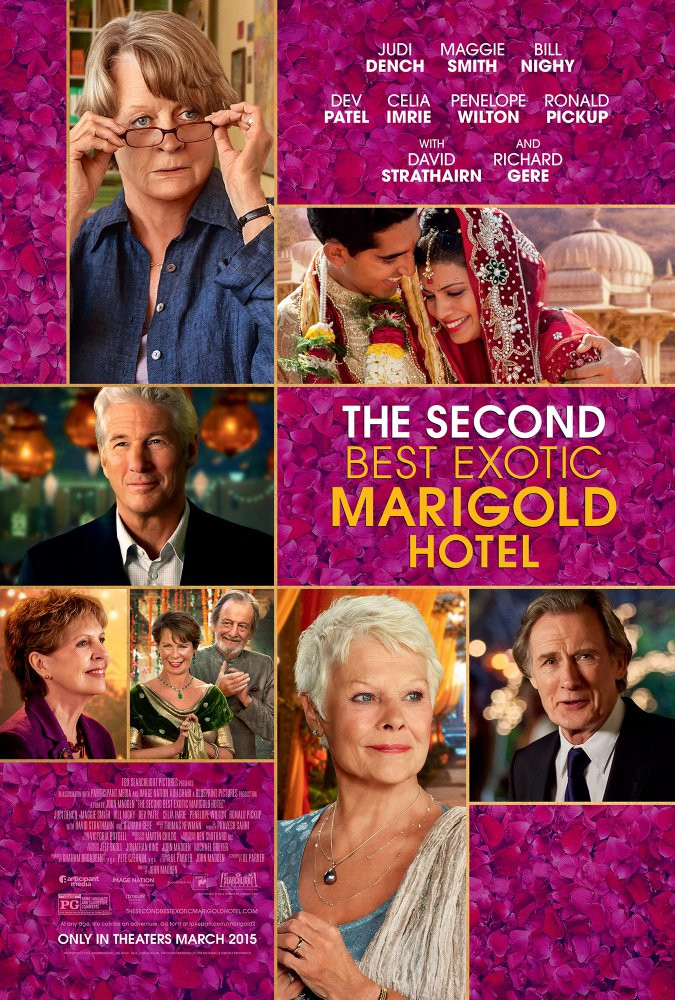 Second Best Exotic Marigold Hotel movie poster.