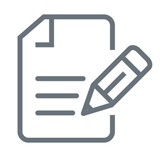 Paper and pencil icon