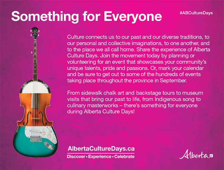 Image of Alberta Culture Days print ad