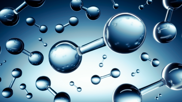 Photo of hydrogen molecules