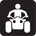 Icon of a person on a snowmobile