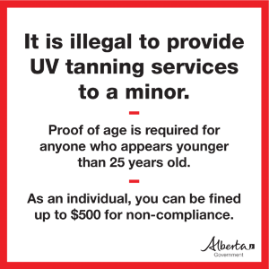 Point of sale sign facing employees