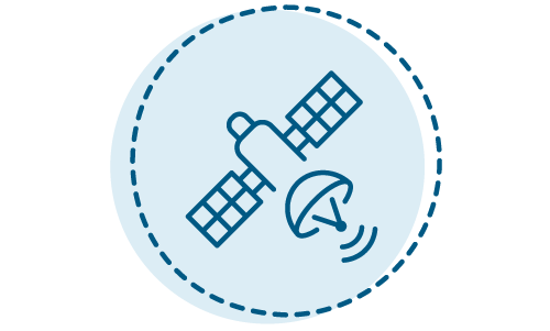 Low Earth Orbit Satellite (LEO) icon
