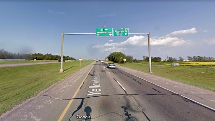 Photo of highway 16 eastbound. Credit Google