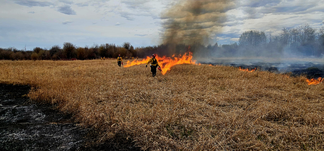 A hazard-reduction burn near Chateh in May 2025
