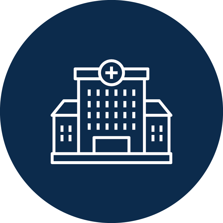 Icon of a hospital.