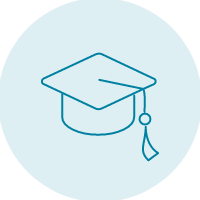 Icon of graduation cap