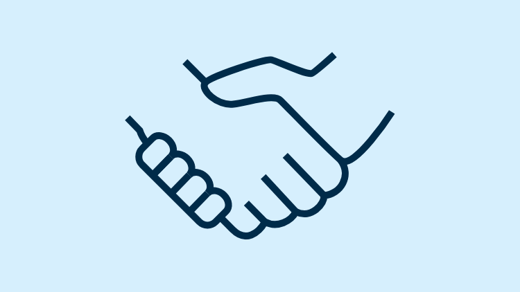 Icon of a handshake