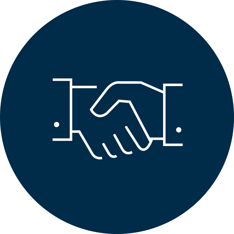 Icon of a handshake