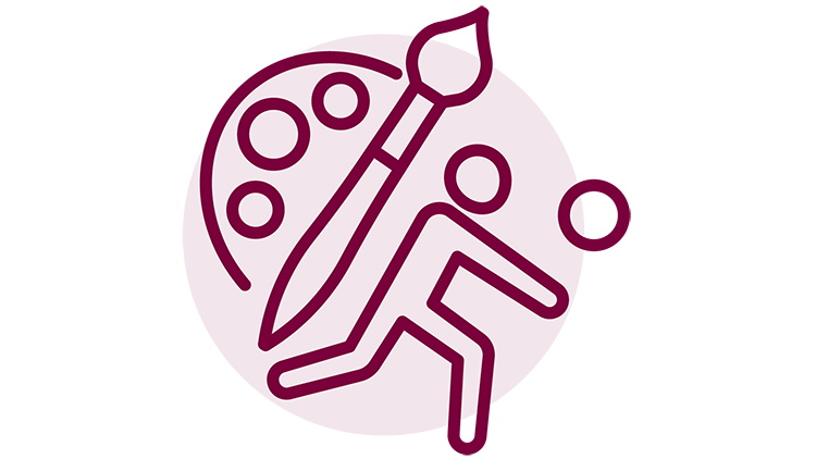 Immigrant awards icon - arts, sports