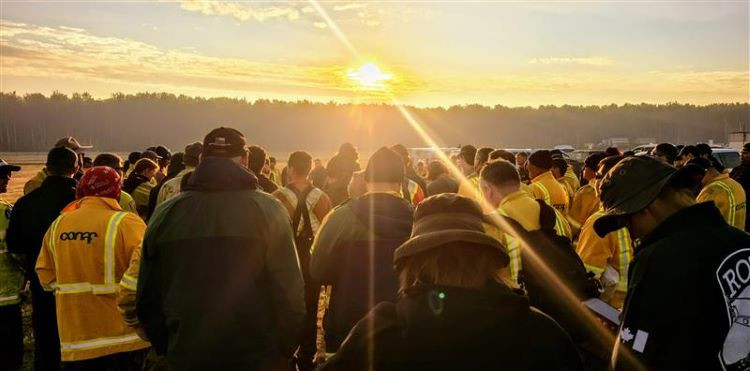 Firefighters safety briefing