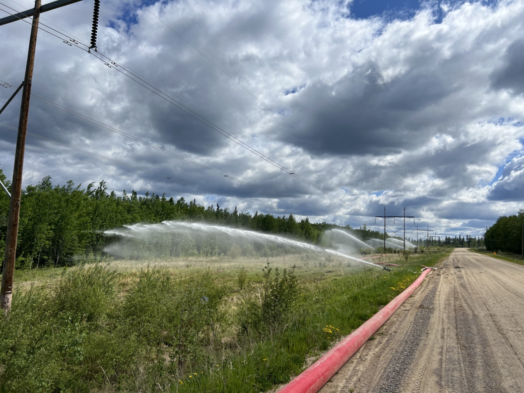 High power water lines for structure protection with in Conklin.