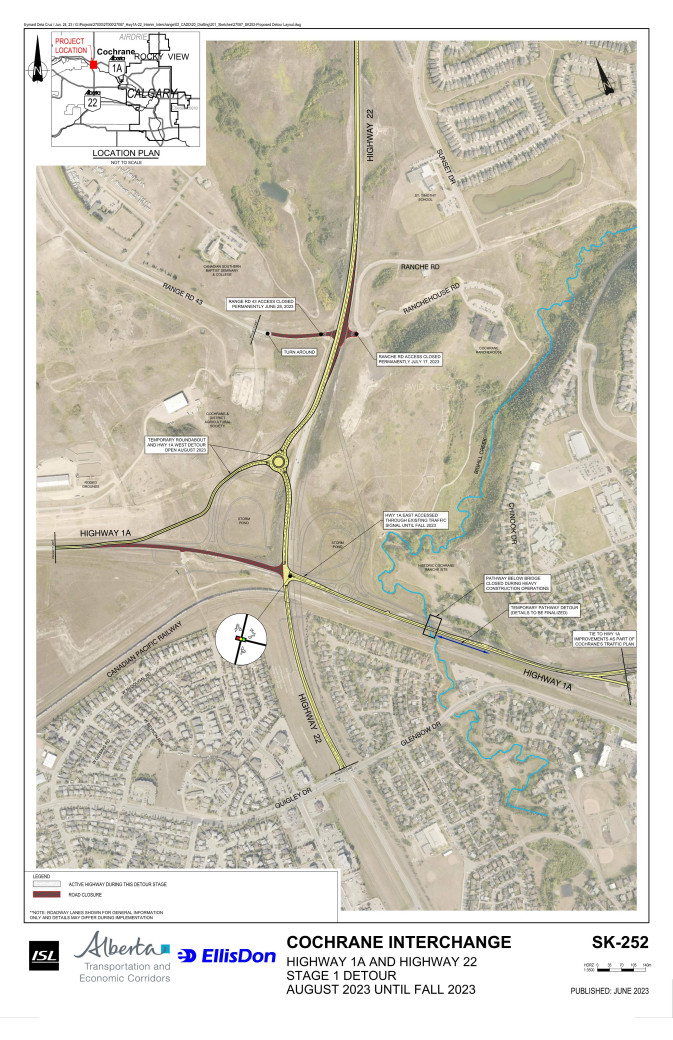 Image of the Cochrane interchange