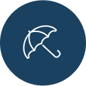 Icon of an umbrella.