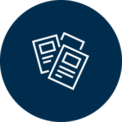 Icon of a stack of documents.
