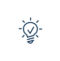 Icon of a light bulb