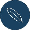 Icon of a feather.